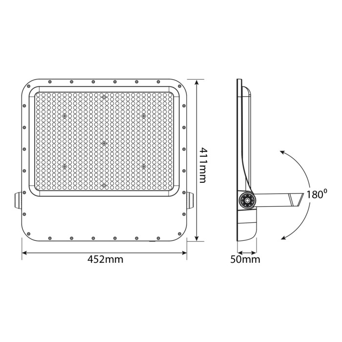 Прожектор LED VIDEX 400W 5000K 220V Gray 400W 5000K (VL-F2-4005G)28448