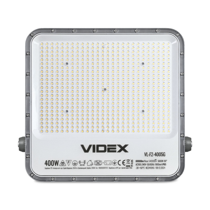 Прожектор LED VIDEX 400W 5000K 220V Gray 400W 5000K (VL-F2-4005G)28448
