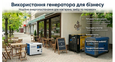 Використання генератора для бізнесу 