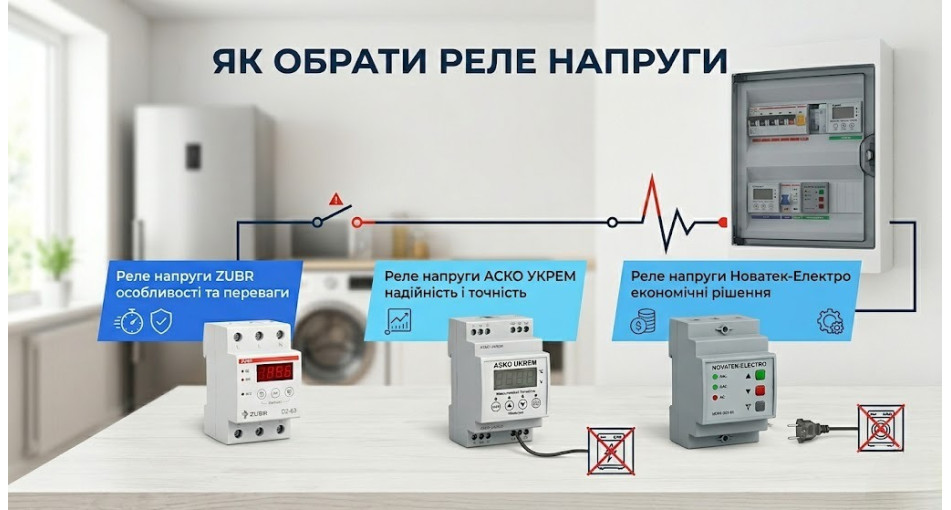 Як обрати реле напруги