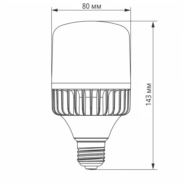 LED лампа VIDEX A80 30W E27 5000K 220V