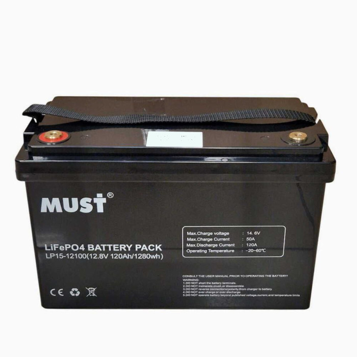 Аккумуляторная батарея LiFePO4 Must 12V 120 Ah
