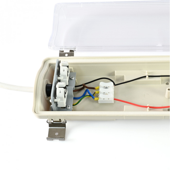 LED світильник IP65 лінійний під лампу 2хТ8 VIDEX 1,2М 220V