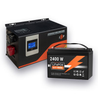 Комплект резервного питания LogicPower ИБП 3000W + литиевая (LiFePO4) батарея 100Ач 24В