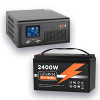 Комплект резервного питания LogicPower ИБП 300W + литиевая (LiFePO4) батарея 100Ач 12В