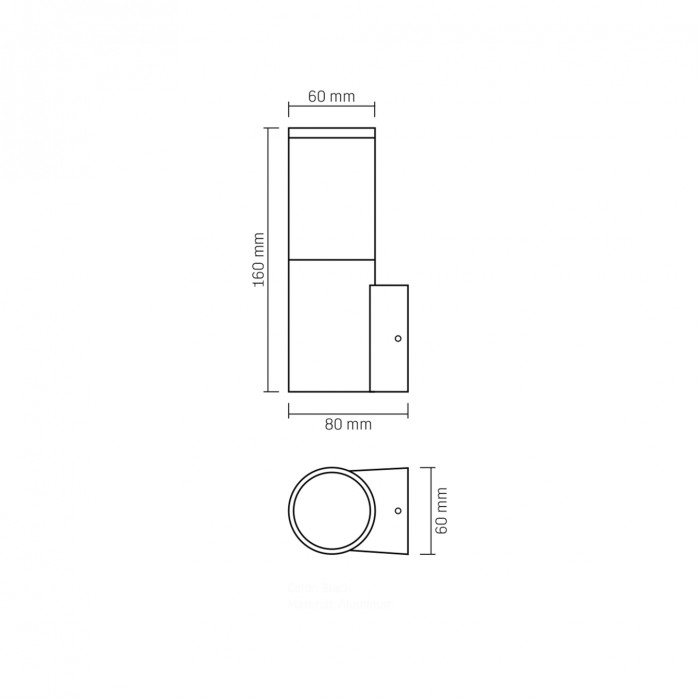 LED Светильник архитектурный AR091B IP54 VIDEX GU10