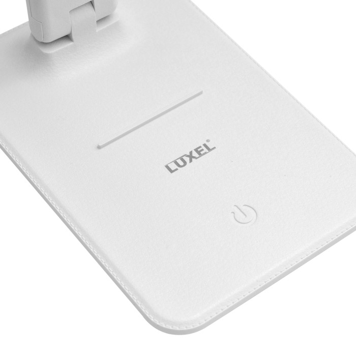 Настільная лампа світлодіодна LUXEL 6W IP20 (БІЛИЙ) +АКУМУЛЯТОР, USB (TL-15W)