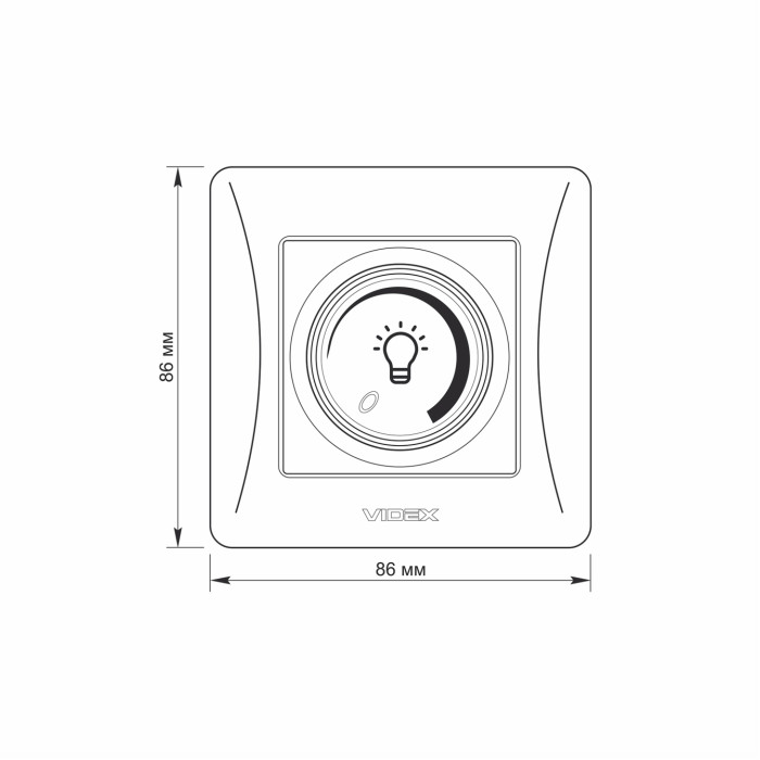 Дімер срібний шовк LED200Вт BINERA(VF-BNDML200-SS)