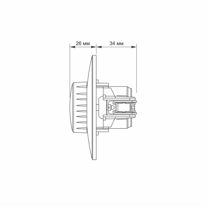 Дімер срібний шовк LED200Вт BINERA(VF-BNDML200-SS)