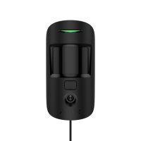 Дротовий датчик руху Ajax MotionCam Fibra (PhOD) з підтримкою фотоверифікації тривог, функцій «Фото на запит» та «Фото за сценарієм» Black