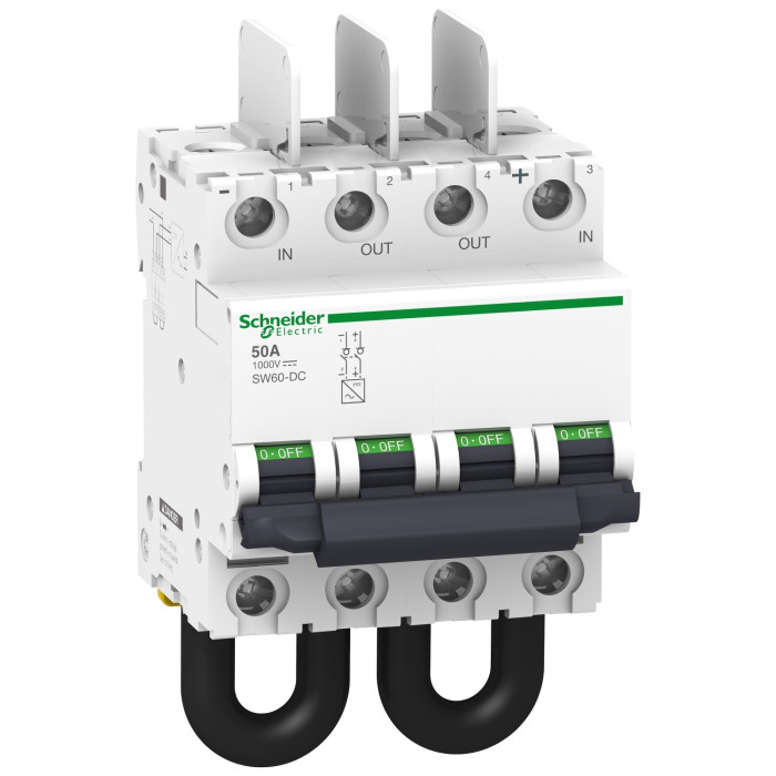 Автоматичний вимикач постійного струму Schneider Electric SW60-DC, 2P, 50A, C (A9N61699)