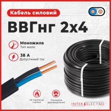 Кабель Інтерелектро ВВГНГ 2/4