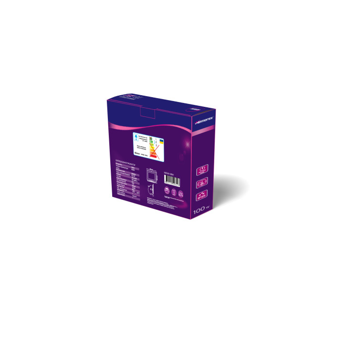 Прожектор LED Memorex MEF6B-100W 6500k чорний