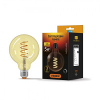 LED лампа VIDEX Filament G95FASD 5W E27 2200K 220V