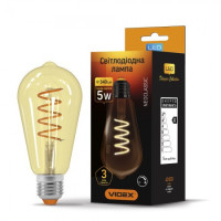 LED лампа VIDEX Filament ST64FASD 5W E27 2200K 220V диммерна