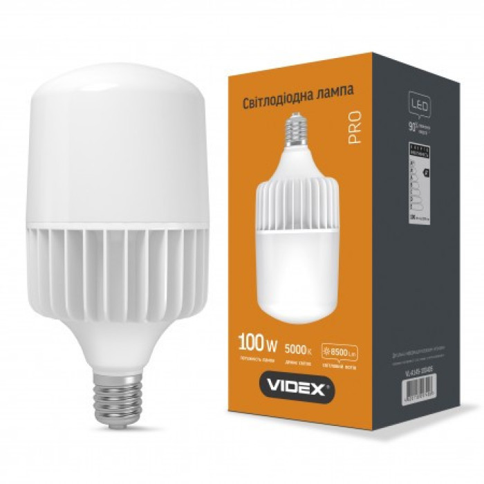 LED лампа VIDEX A145 100W E40 5000К 220V