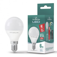 LED лампа TITANUM G45 6W E14 4100K 220V