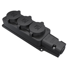 Розетка тройная BK1-1402-3613 16А (каучук) IP44
