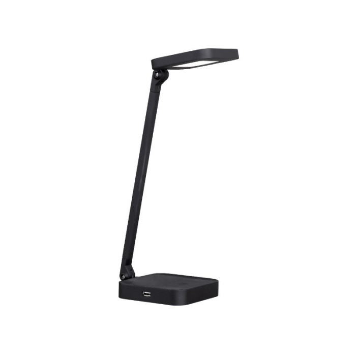 Світлодіодний настільний світильник Luxel 8W (TL-08B)+USB Чорний Світлодіодний настільний світильник Luxel 8W (TL-08B)+USB Чорний