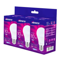 Комплект ламп 3шт. LED Memorex A60 10W E27 4100К 220V (MEA60274-10W)