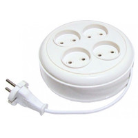 Мережевий подовжувач Luxel Українська рулетка 4 розетки 5м (1023)