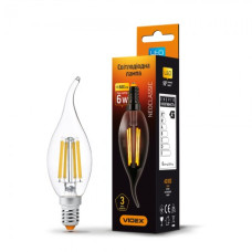 LED лампа VIDEX C37Ft 6W E14 4100K 220V