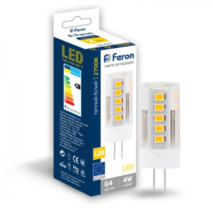 Світлодіодна лампа Feron LB-423 4W 12V G4 2700K