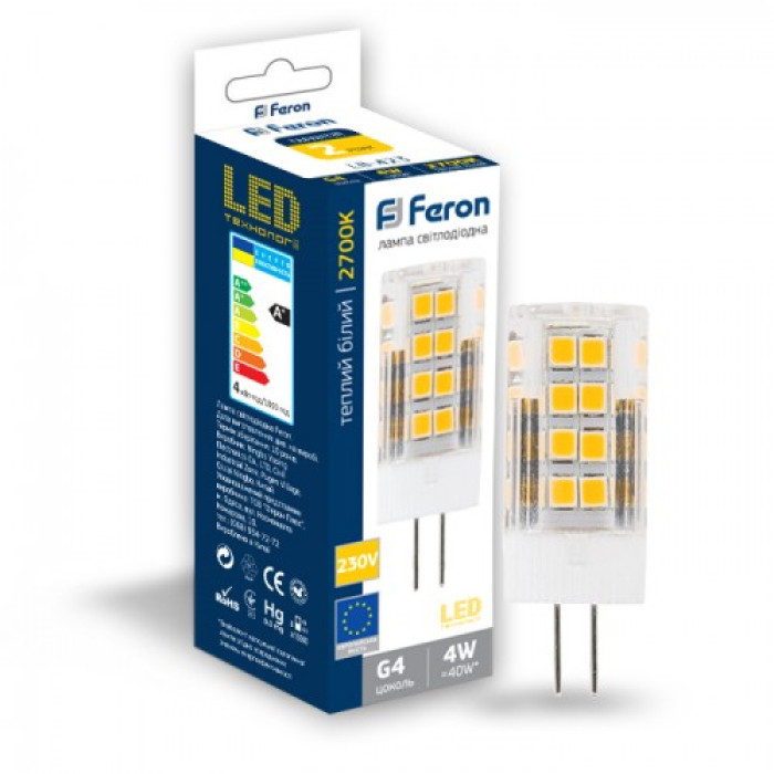 Світлодіодна лампа Feron LB-423 4W 230V G4 2700K