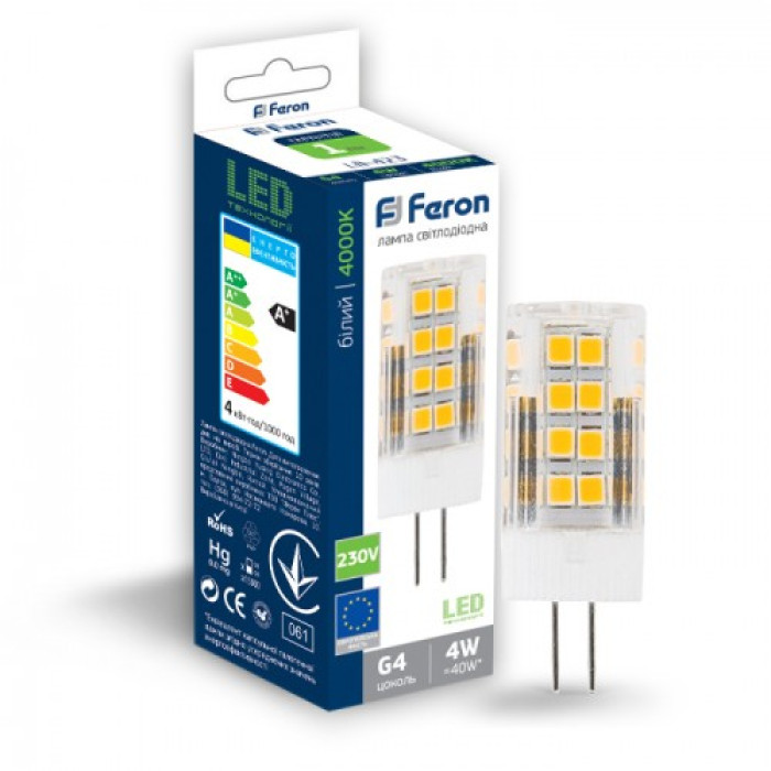 Світлодіодна лампа Feron LB-423 4W 230V G4 4000K