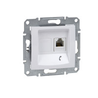 Телефонна розетка Schneider Sedna RJ11 4 контакти Біла (SDN4101121)