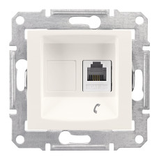 Телефонна розетка Schneider Sedna RJ11 4 контакти Слонова кістка (SDN4101123)