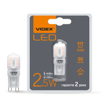 LED лампа G9e 2.5W G9 4100K 220V VIDEX (VL-G9e-25224)