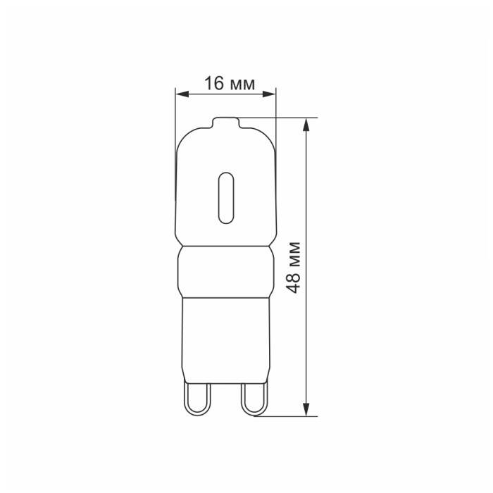 LED лампа G9e 2.5W G9 4100K 220V VIDEX (VL-G9e-25224)