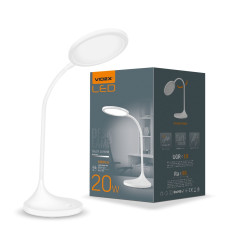 LED лампа настільна VIDEX TF14W 20W 4100K біла