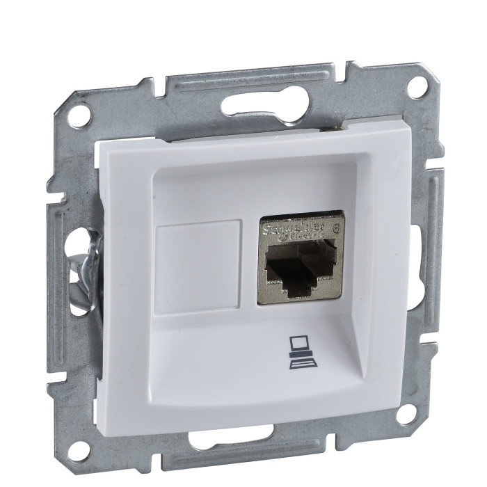Компьютерная розетка Sedna RJ45 5e UTP Белая (SDN4300121)