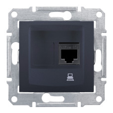Комп'ютерна розетка Sedna RJ45 5e UTP Графіт (SDN4300170)