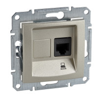 Комп'ютерна розетка Sedna RJ45 5e UTP Титан (SDN4300168)