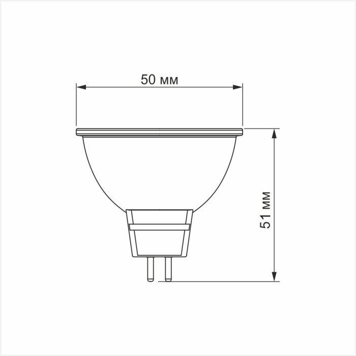 LED лампа VIDEX MR16e 8W GU5.3 4100K
