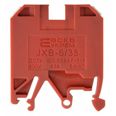 Клеммник JXB 6/35 красный