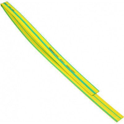 Термоусадочная трубка 14,0 / 7,0 шт. (1м) желто-зеленая