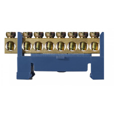 BC-508 6х9 8 відп. Нульова шина з ізолятором на Din-рейку