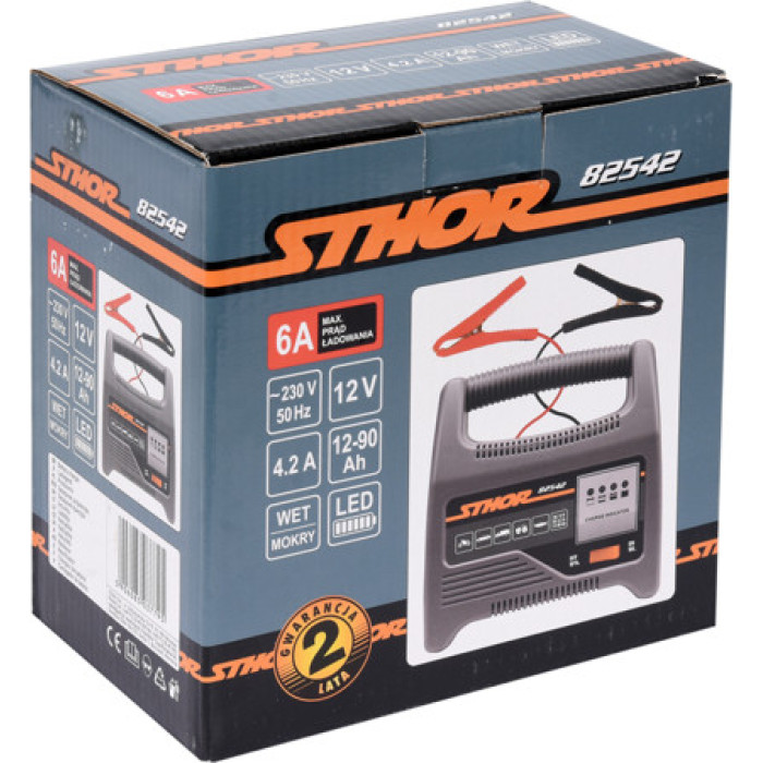 Зарядное устройство для аккумуляторов STHOR 82542 12В, 4,2 А, 230 В