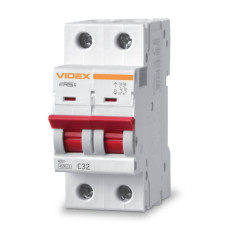 Автоматический выключатель VIDEX RESIST RS4 2п 32А С 4,5кА