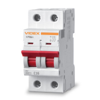 Автоматический выключатель VIDEX RESIST RS4 2п 16А С 4,5кА