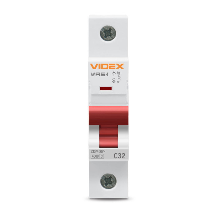 Автоматический выключатель VIDEX RESIST RS4 1п 32А С 4,5кА