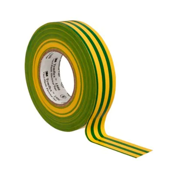 3М 1500-1510 Клейка стрічка (15мм/10м) жовто-зелена