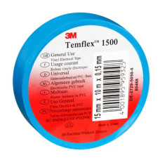 3М 1500-1510 Клейка стрічка (15мм/10м) синя