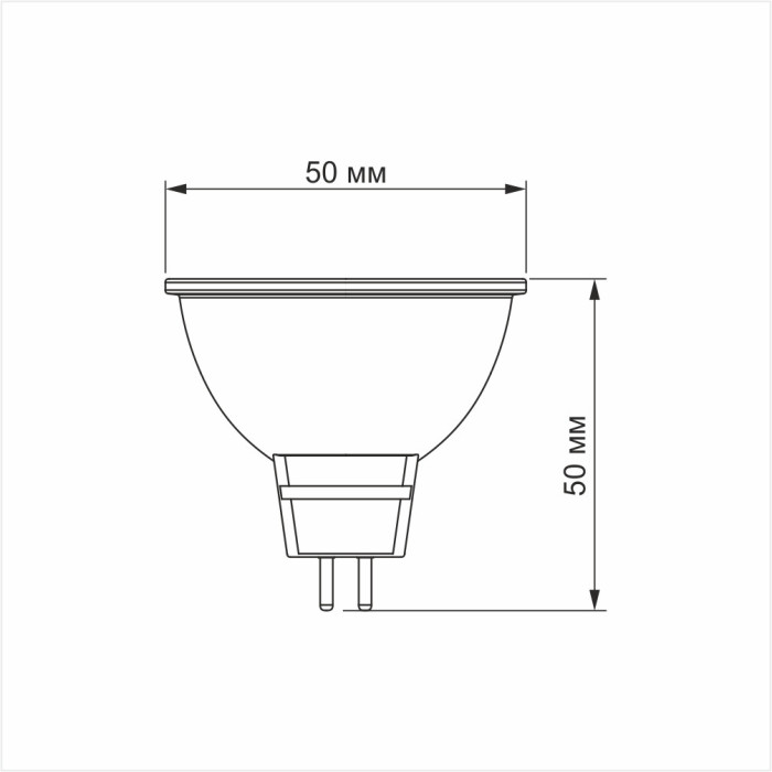 LED лампа MR16eL 5W GU5.3 4100К VIDEX