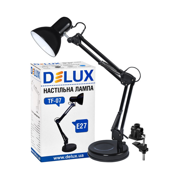 Светильник настольный DELUX TF-07_E27 черный