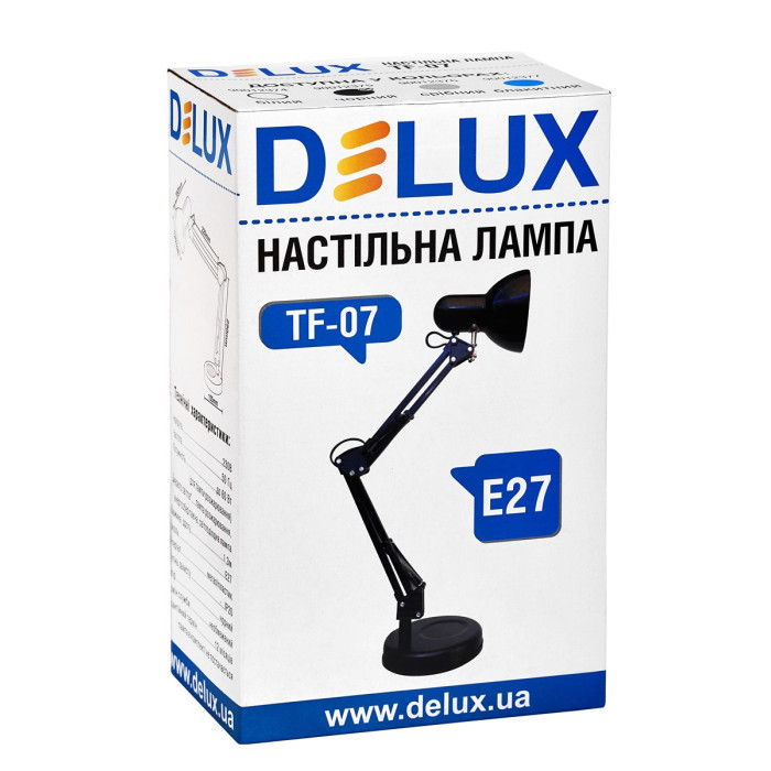 Светильник настольный DELUX TF-07_E27 черный